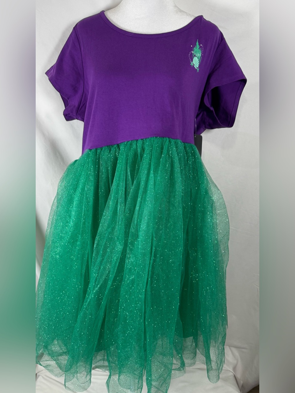 NWT Torrid Disney The Little Mermaid tulle sparkle Halloween Cosplay dress 2X